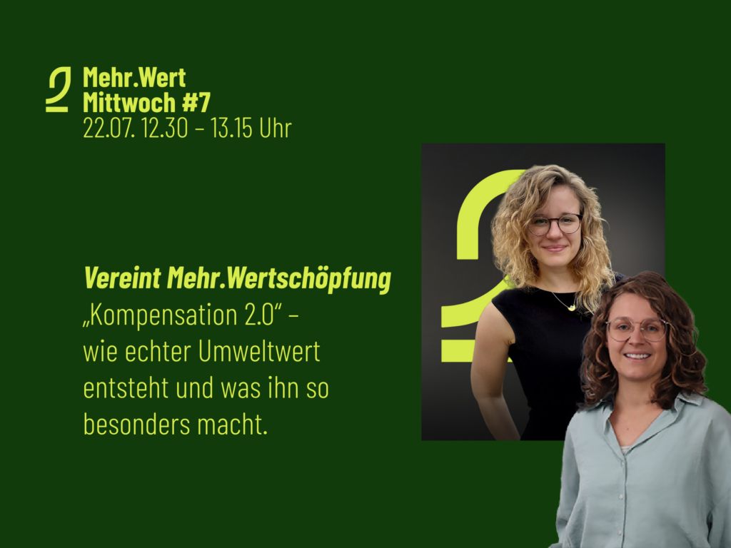 Key Visual für den Mehr.Wert-Mitttwoch#7 Vereint.Mehr Wertschöpfung