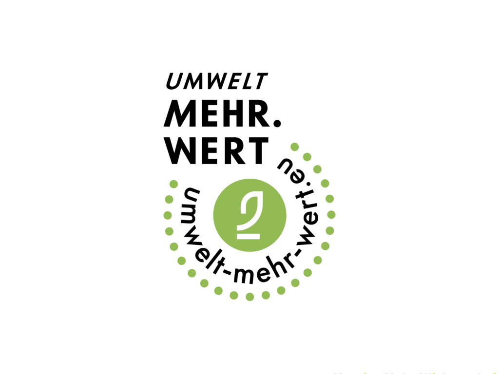 Abbildung des Umwelt Mehr.Wert-Siegels