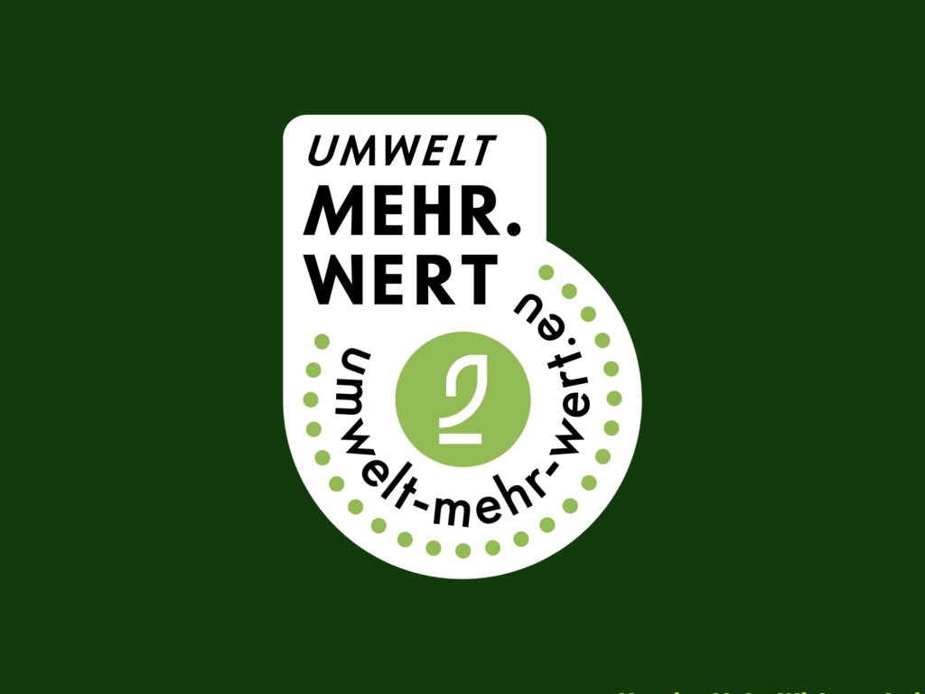 Abbildung des Umwelt Mehr.Wert-Siegels
