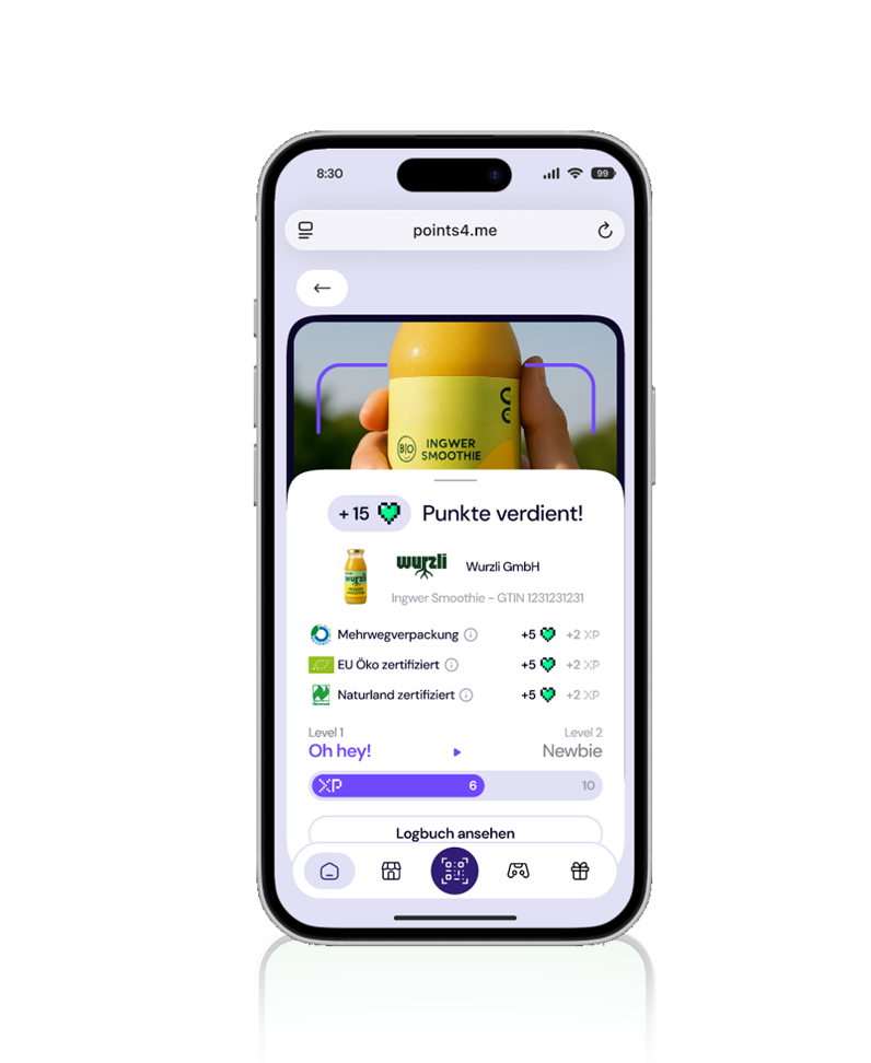 Das Bild skizziert das geplante Umwelt Mehr.Wert-Loyaltyprogramm