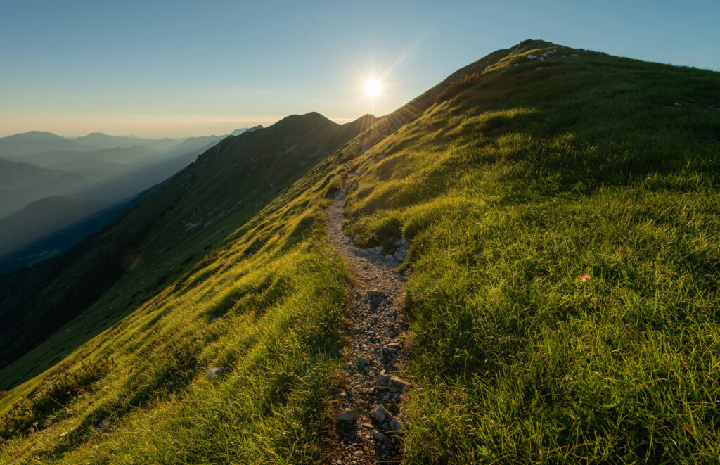 Fotografie: Bergaufstieg
